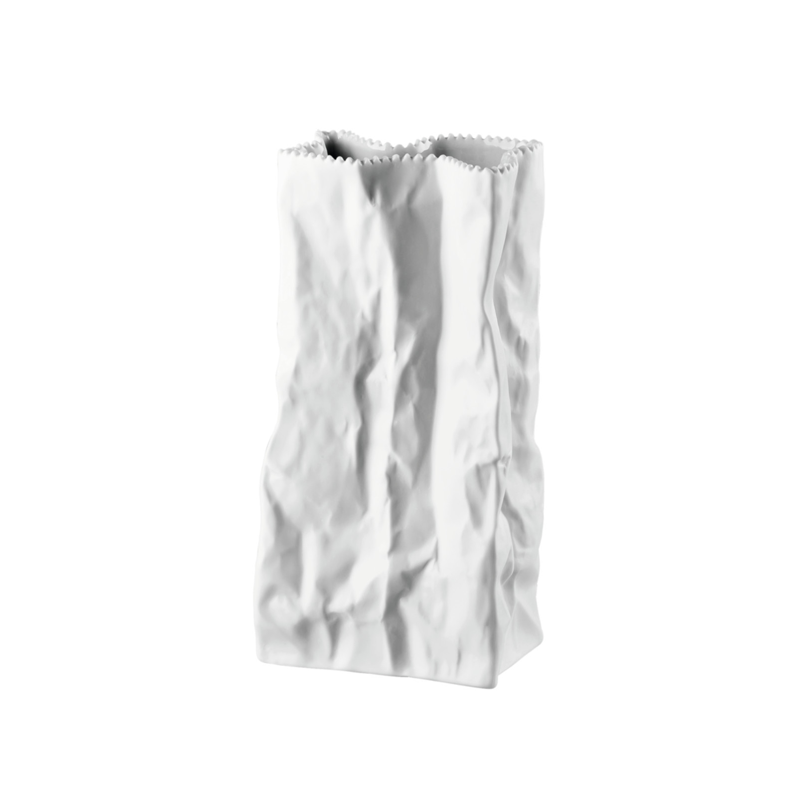 Wazon 22 cm Paper Bag biały