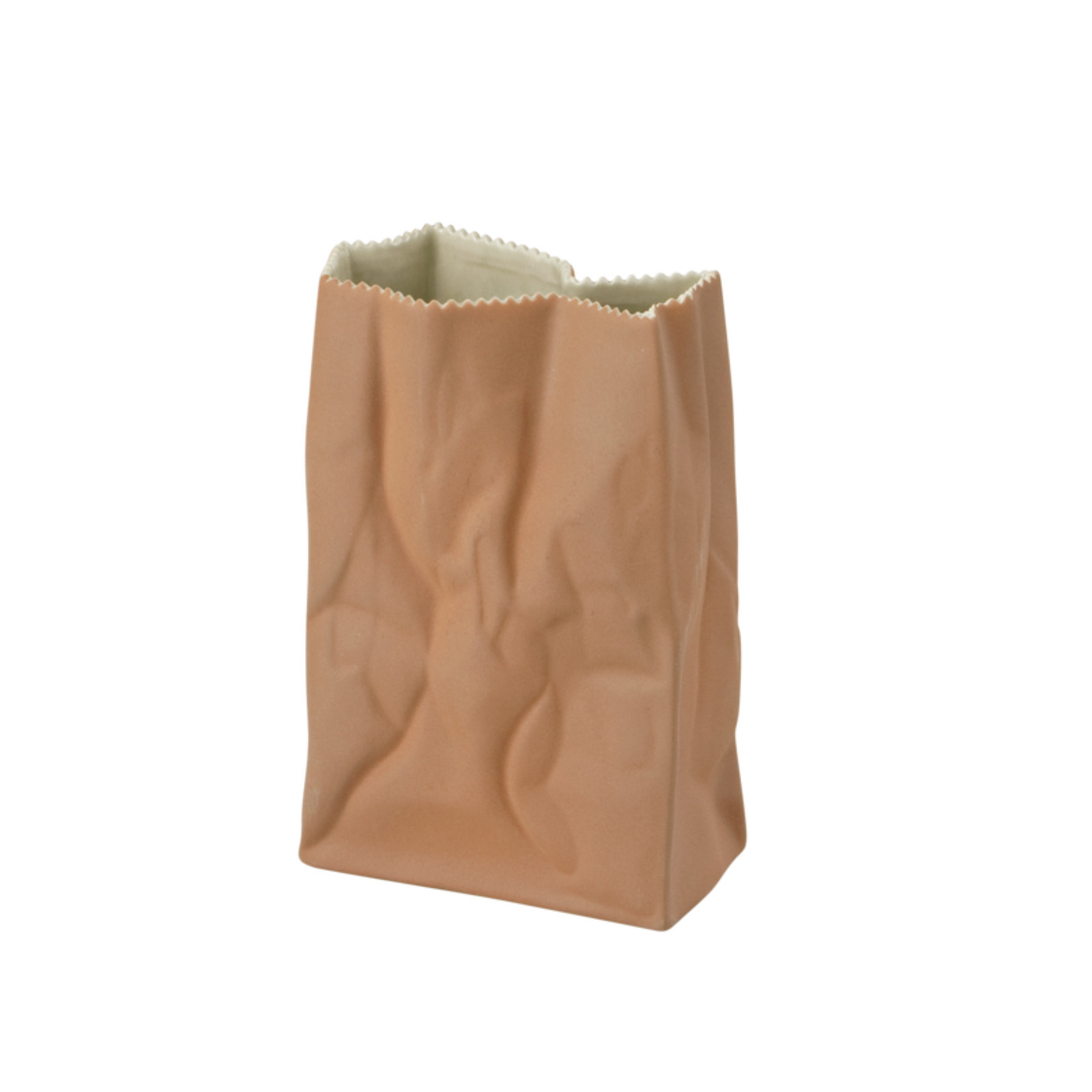 Wazon 18 cm Paper Bag szaro - brązowy