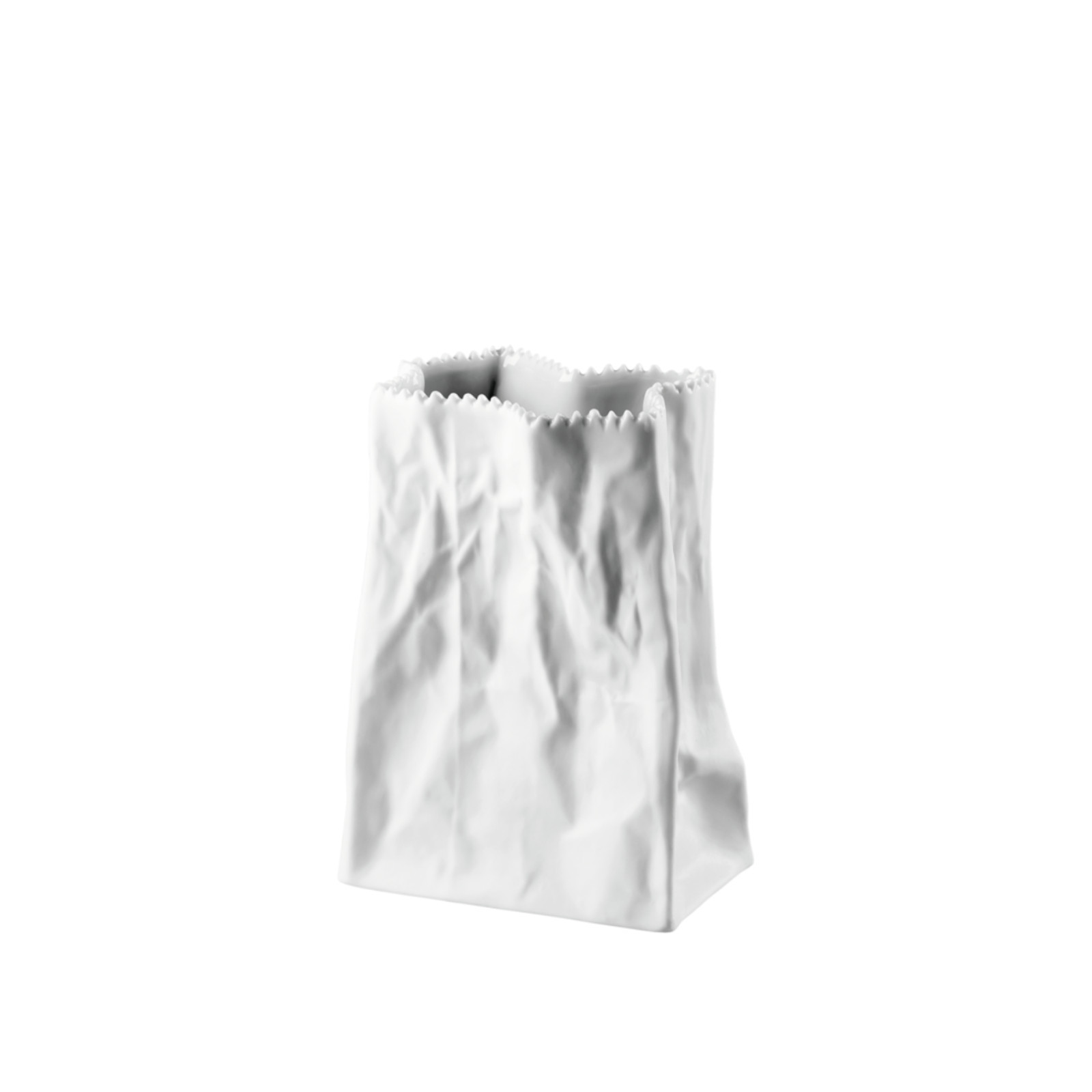 Wazon 14 cm Paper Bag biały